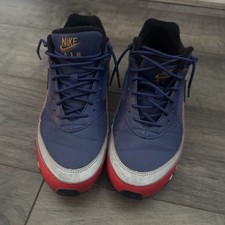 Nike Men's Air Max 97 BW Lace Up Running Sneakers US 12 Royal Blue/ Red/Silver