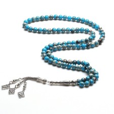 Natural Gemstone Stone, Muslim Prayer Rosary 99 Beads Tasbih (Misbaha) 155-99