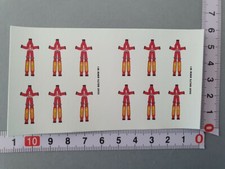 ANTIQUE/OLD DECALS 1/43 5 POINT SAFETY HARNESS RED - CARPENA DCC5
