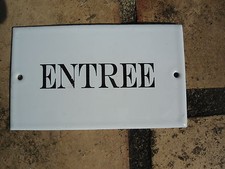 PLAQUE DE PORTE EMAILLEE "