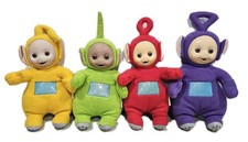 1998 Vintage Plush Teletubbies, Hasbro Playskool, full set- excellent condition 