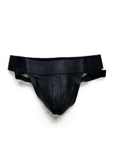 Mens Leather jockstrap  Without Zip and  elasticated waistband