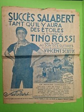 66/ PARTITION PAROLE & CHANSON - Succès Tino Rossi...(12 chansons) - vers 1930