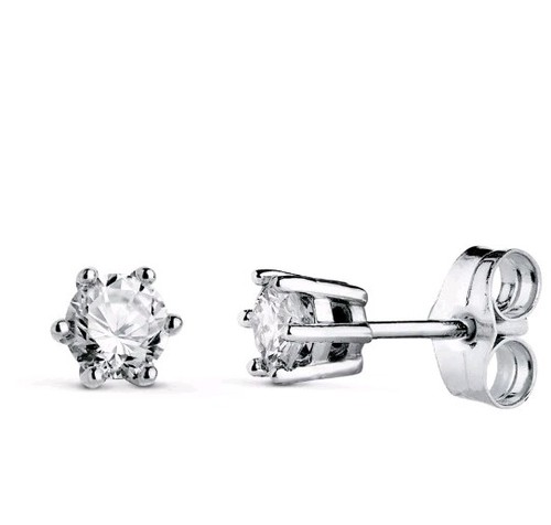 Boucles oreilles blanc - d’oreilles, or