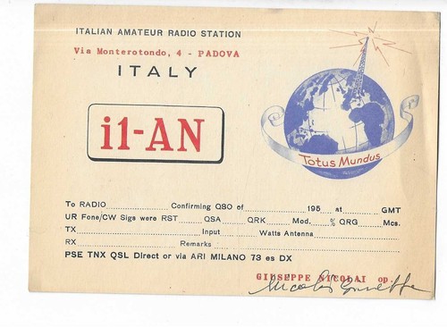 Carte qsl radio amateur - carte,