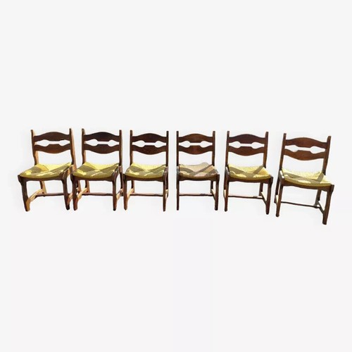 Chaises vintage chêne - chaises,