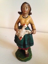 Santon ancien jeune bergère