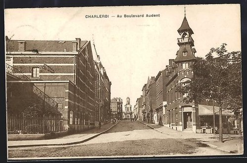 Cpa charleroi boulevard - cpa, charleroi,