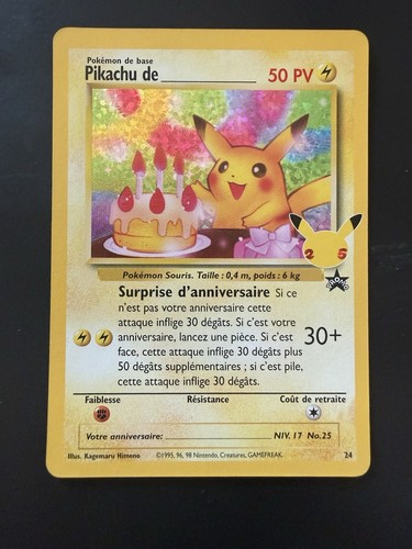 Carte pokemon pikachu - pokemon, de