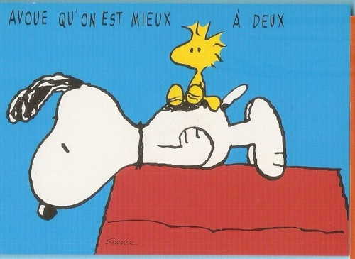 Schulz carte postale bd - schulz,