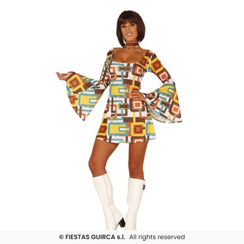 Robe disco années - années, hippie