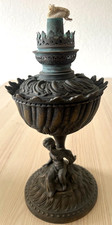 Ancienne Lampe Pétrole Ange