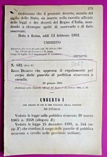 Gardes À Cheval - Décret