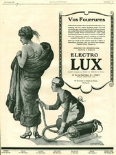 Electro Antique Vacuum Cleaner Advertisement - Lux from 1925 Magazine Theo Roger
