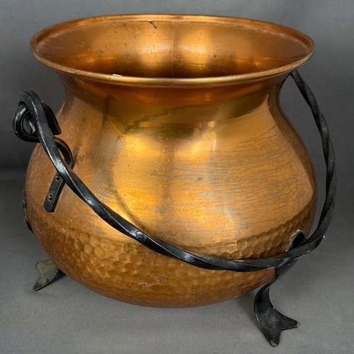 Chaudron cache pot cuivre - chaudron, cache-pot