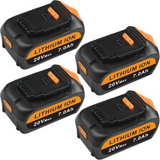 Upgraded 4 Pack 7.0Ah Replacement for Dewalt 20V Battery Compatible with Dewalt