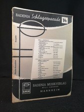 Salon Orchestra - Combo Sheet Music.  Badenia Schlager Parade 14th  Piano Accordion Off
