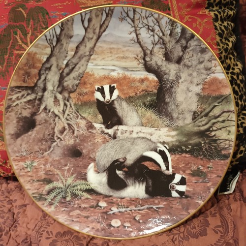Assiette franklin blaireaux - assiette,