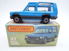 VINTAGE MATCHBOX SUPERFAST No.37f MATRA RANCHO IN ORIGINAL BOX 1982