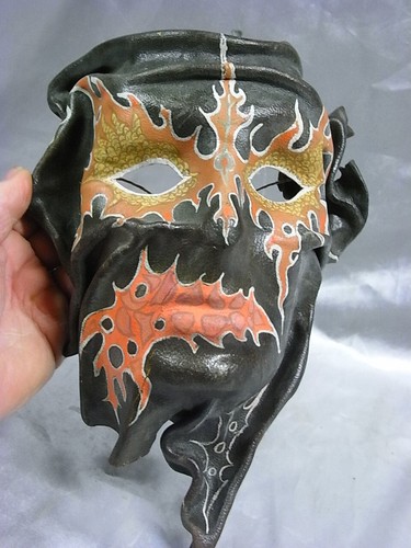 Masque cuir femme carnaval - cuir,