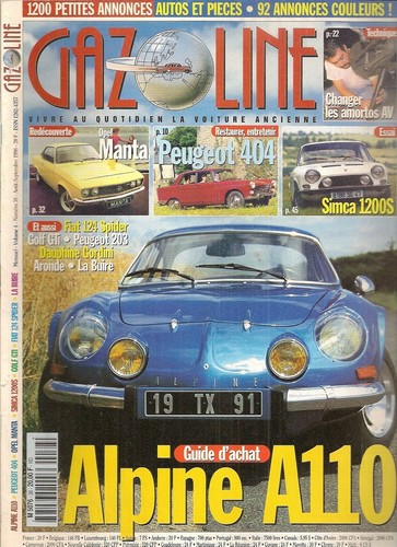 Gazoline alpine a110 opel - gazoline,