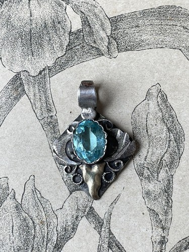 Ancien pendentif argent - pendentif, et