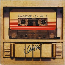 Chris Pratt Guardians of the Galaxy Autographed Awesome Mix Volume 1 Vinyl Album