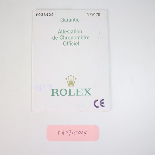 Rolex 179179 datejust paper - datejust,
