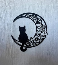 Décoration Murale Chat Lune