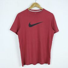 Nike Jersey Size 15Y Womens Comfortable Logo Cotton Practical Solid Color Red Woman