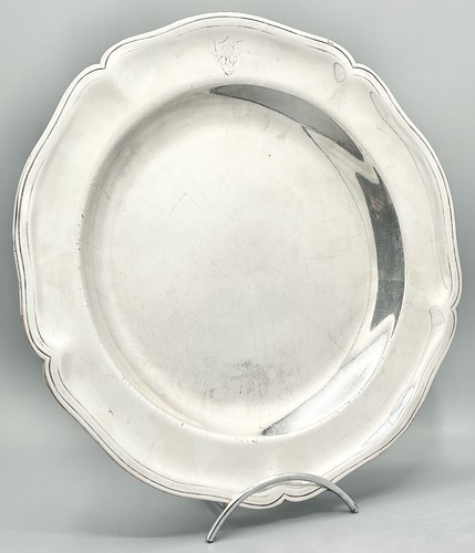 Plat métal argenté - plat,