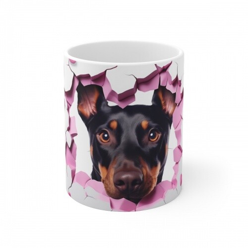 Mug chien doberman - chien,