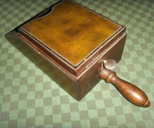 BlackJack Clog Style Cigarette Dispenser Casino Poker Token Wood Leather