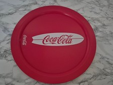 1 plateau rond Coca Cola rouge