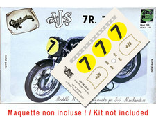 [FFSMC Productions] Decals AJS 7R 350cc (plaques jaunes)  1/9 scale pour Protar