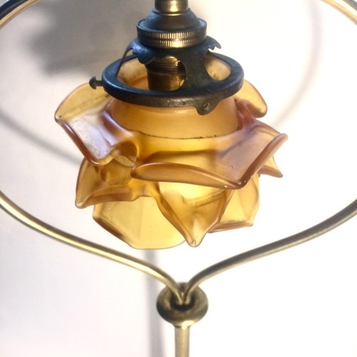 Lampe art nouveau tulipe pâte - nouveau,