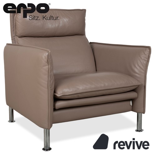 Erpo porto fauteuil cuir brun - porto,