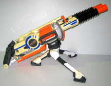 NERF Rhino Fire - Double Barrel Machine Gun + Tripod - Electric - Toy - VGC