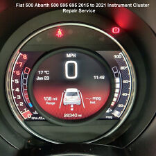 Fiat 500 Abarth 500 595 695 Speedometer Instrument Cluster Repair Service