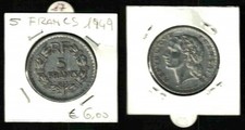 Belle Pièce De 5 FRANCS FRANÇAIS Année 1949 - Bien Conservée - BB+ N.17