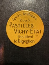 Rare Ancien Petit miroir Publicitaire Pastilles Vichy french antique