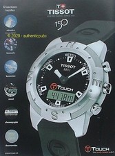 ADVERTISEMENT TISSUESOT SWISS CHRONOGRAPH COMPASS BAROMETER 2003 AD PUB WATCH