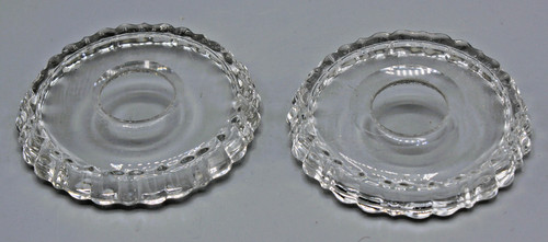 Anciennes bobeches verre - en,