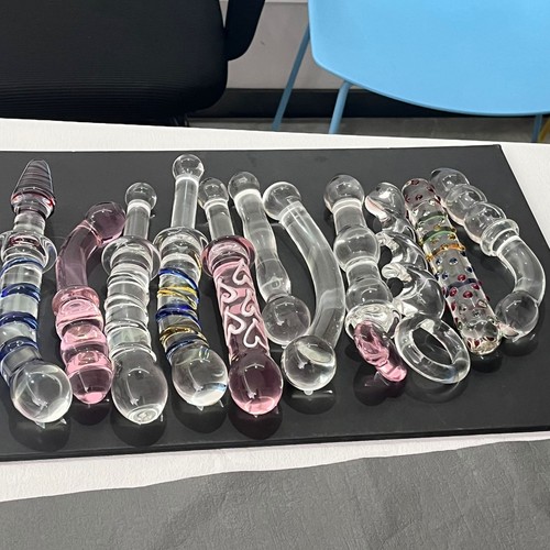Cristal verre anal - anal, plug