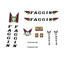 Faggin bicycle decals