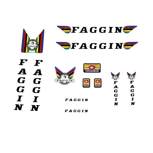 Faggin bicycle decals