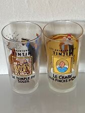 2 verres collector TINTIN