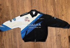 Vintage Mark Martin #6 Nascar Mens Sz Large Roush Racing Viagra Ford Jacket