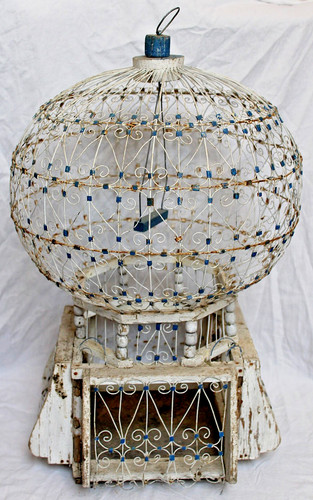 Cage oiseaux ancienne be - -,