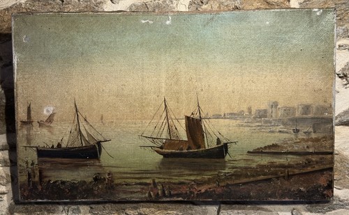 Huile sur toile école - toile,